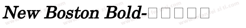 New Boston Bold字体转换